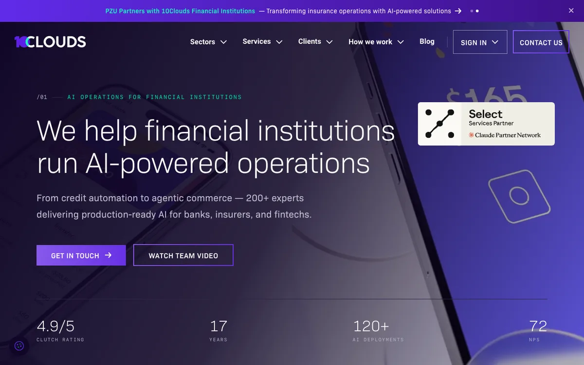 10Clouds website