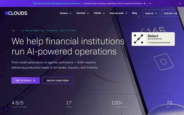 10Clouds website