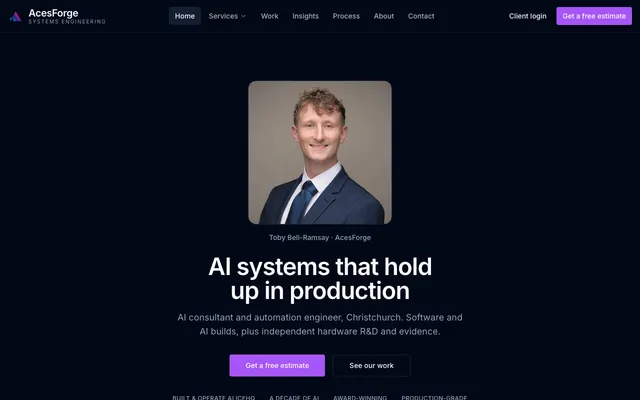 AcesForge website