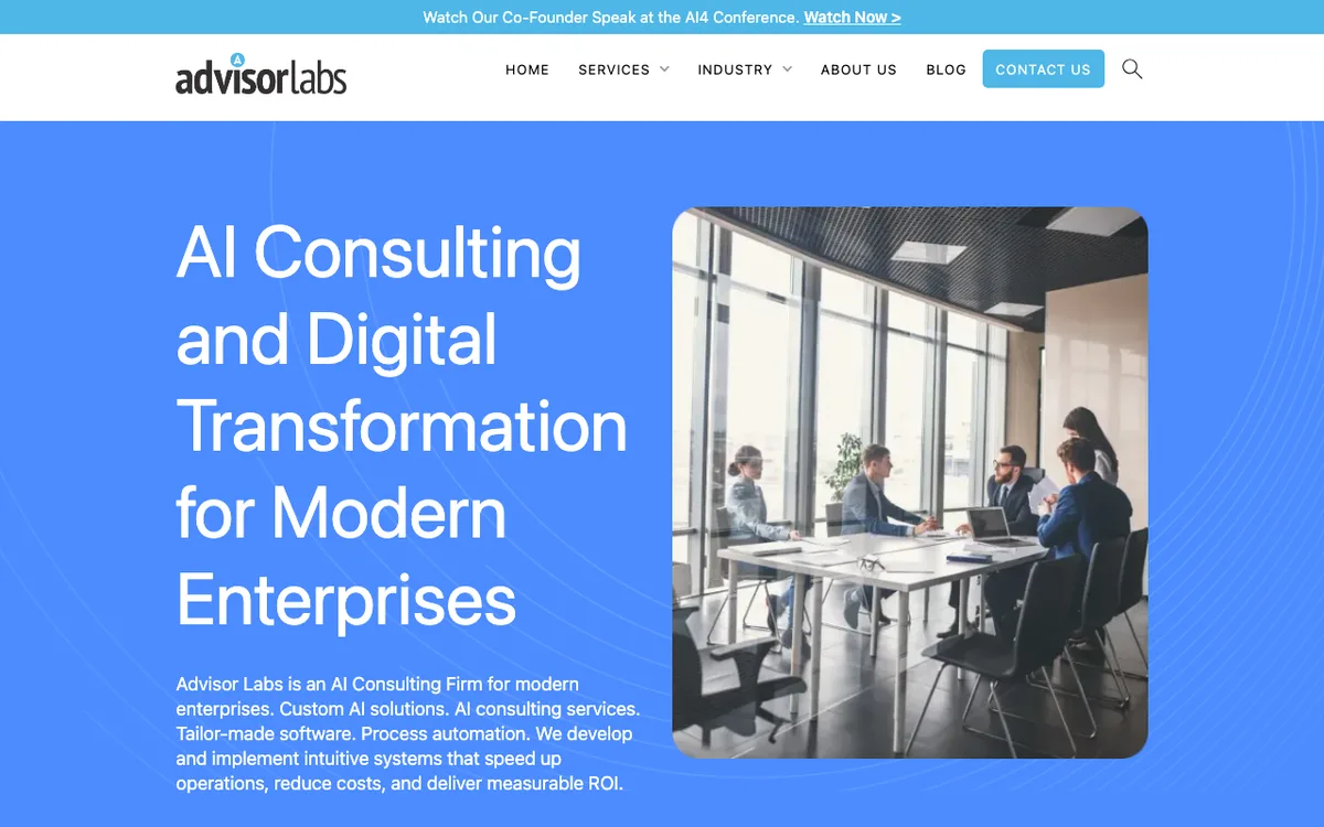Advisor Labs website