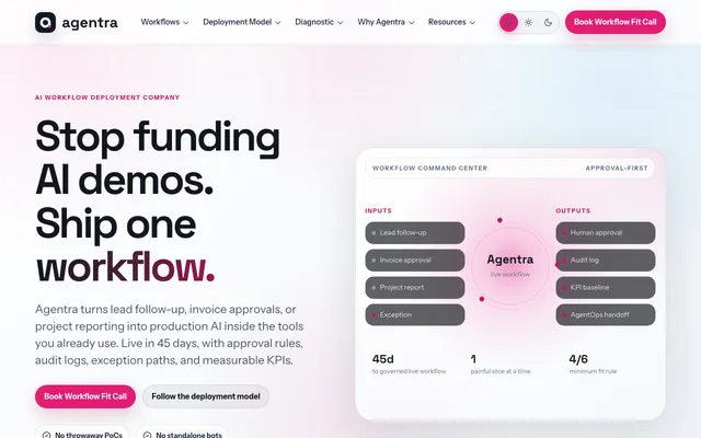 Agentra website