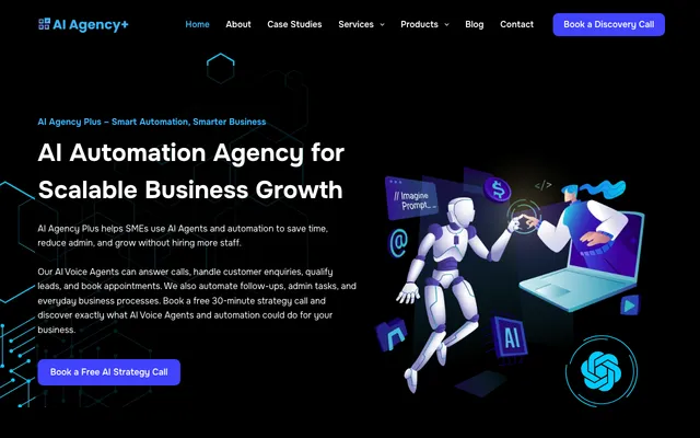 AI Agency Plus website