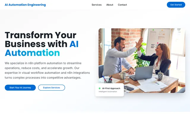 AI Automation Engineering website