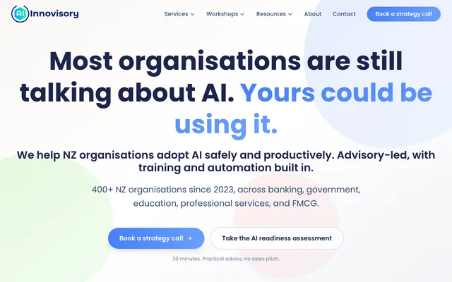 AI Innovisory website