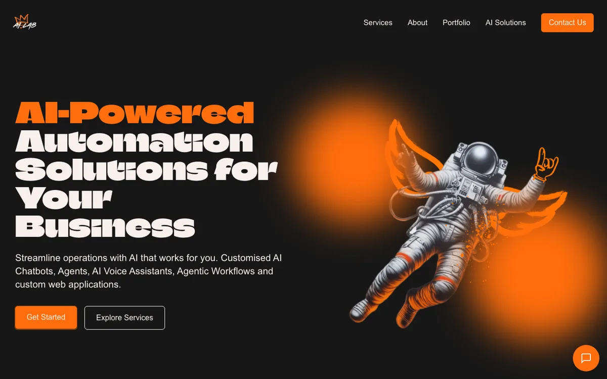 AI Lab Australia website