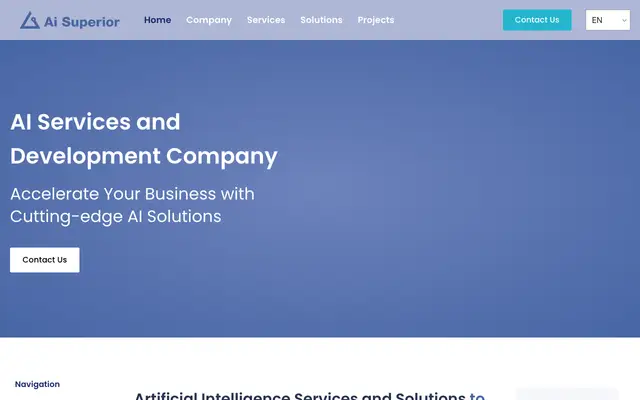 AI Superior website