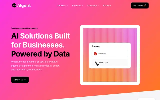 AIgent Data website
