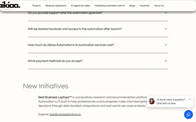 Aikiaa Automation LLP website