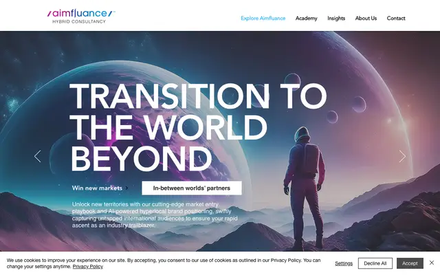 Aimfluance website