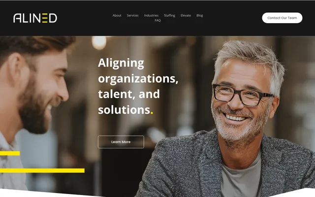 Alined Consulting website