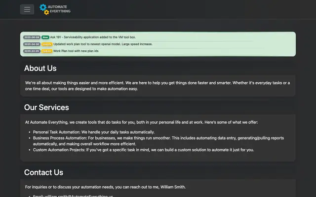 Automate Everything Co website
