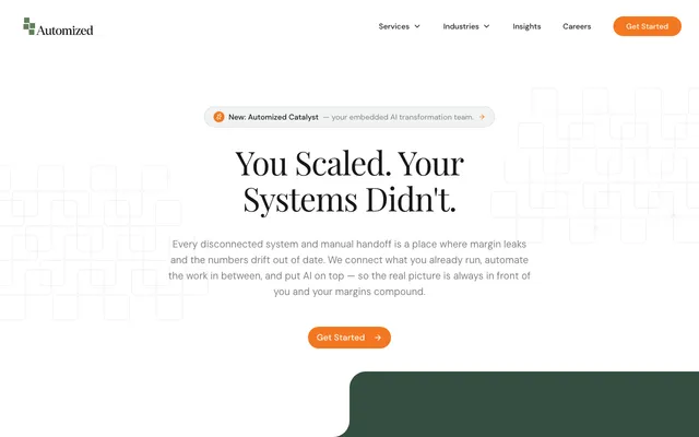Automized Solutions website