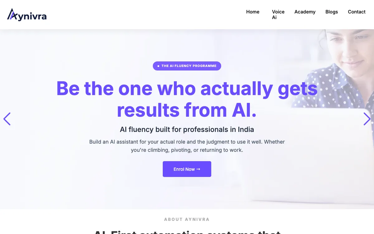 Aynivra website