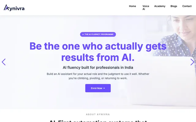 Aynivra website
