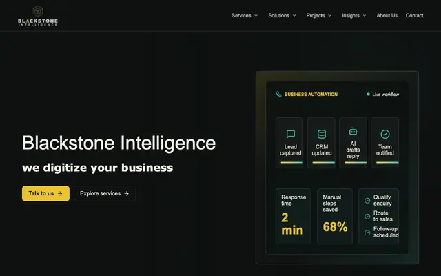 Blackstone Consultancy Sarawak website
