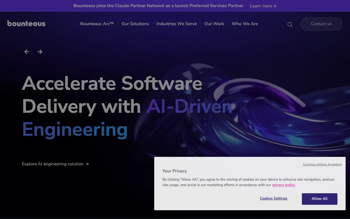 Bounteous website