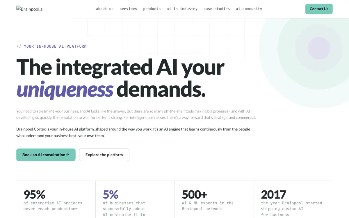 Brainpool Ltd website