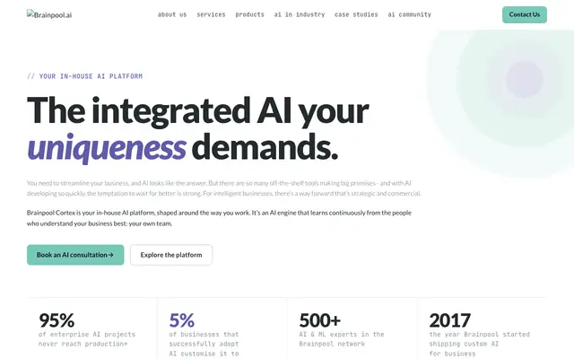 Brainpool Ltd website
