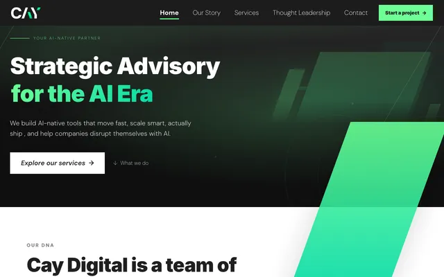 Cay Digital website
