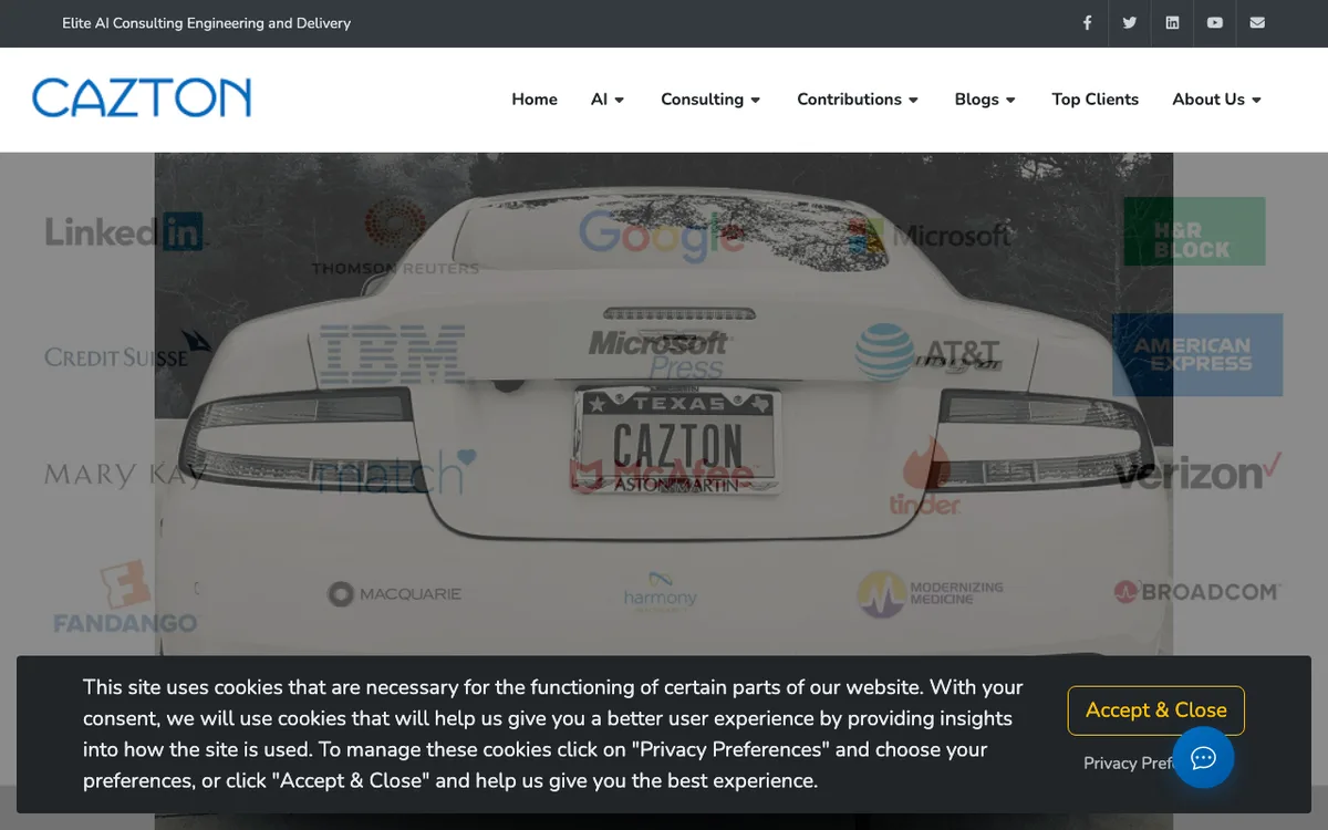 Cazton website