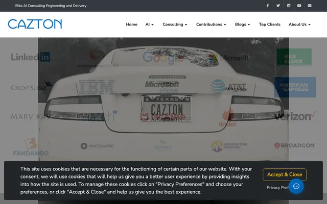 Cazton website