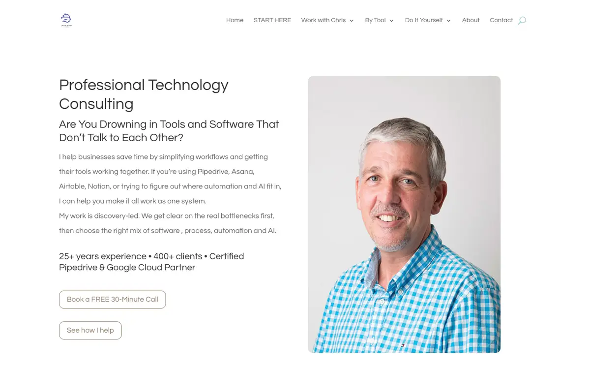 Chris Wray Consulting website