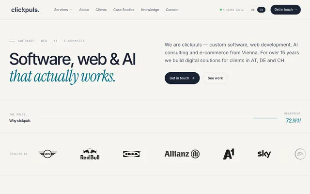 clickpuls eCommerce GmbH website