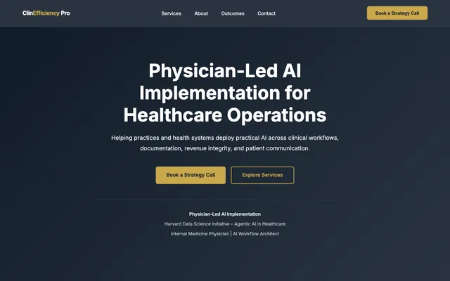 ClinEfficiency Pro website