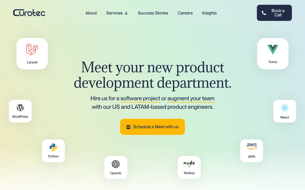 Curotec website