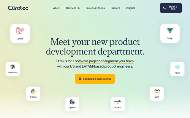 Curotec website