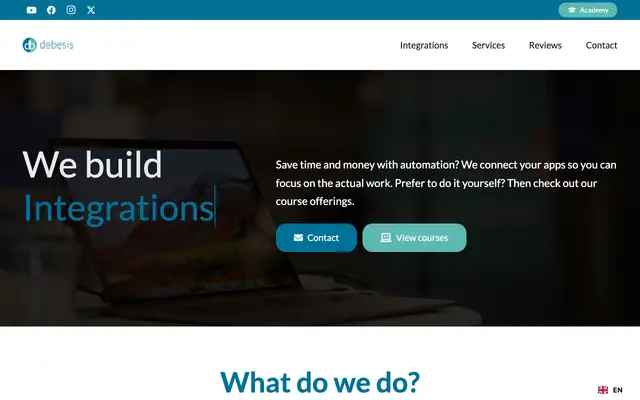 debesis website