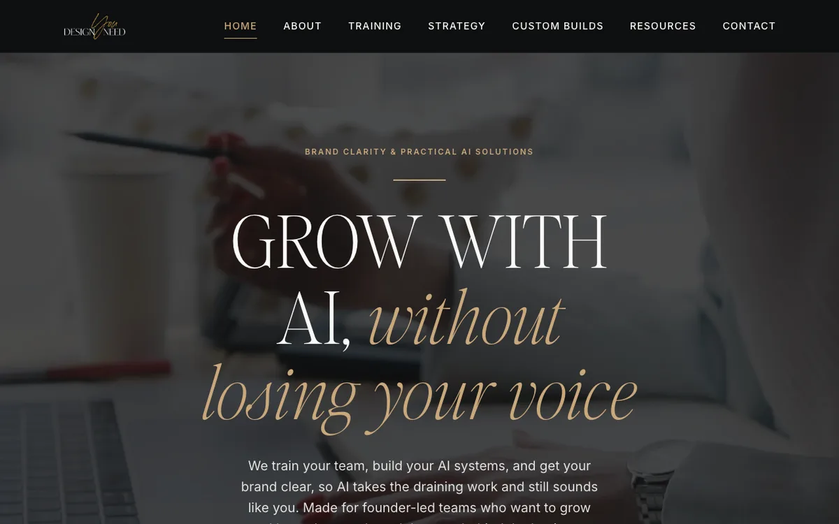 Design You Need LLC website