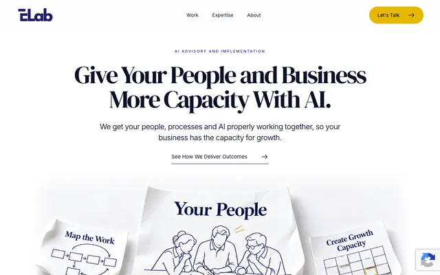 ELab AI website