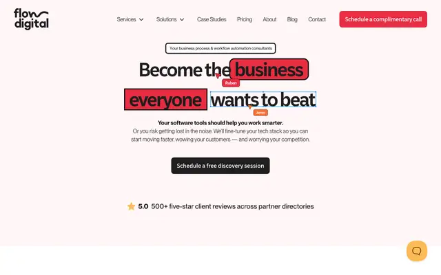 Flow Digital, Inc. website