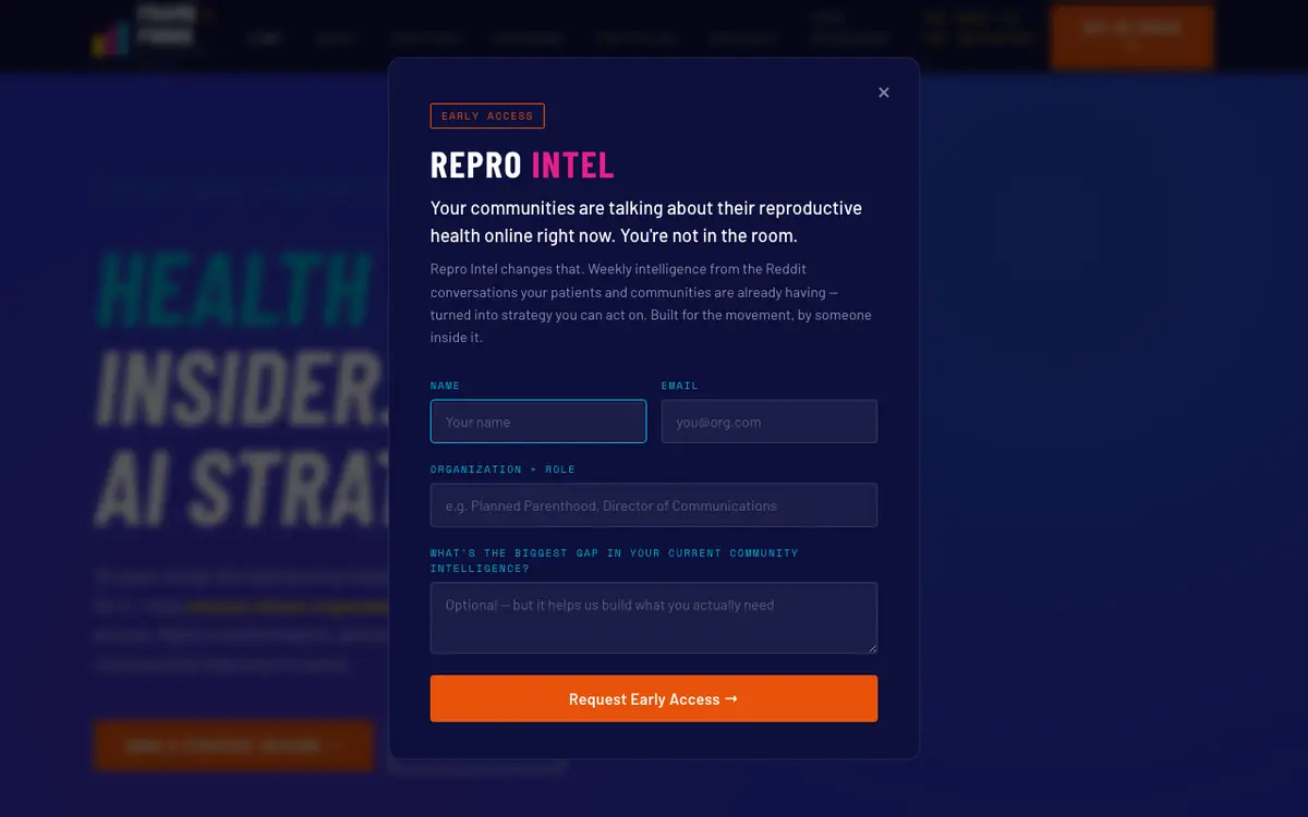 Frame + Forge AI Strategy Studio website