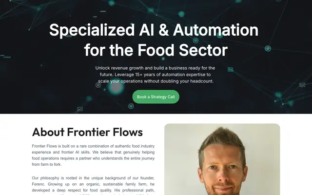 Frontier Flows LLC website