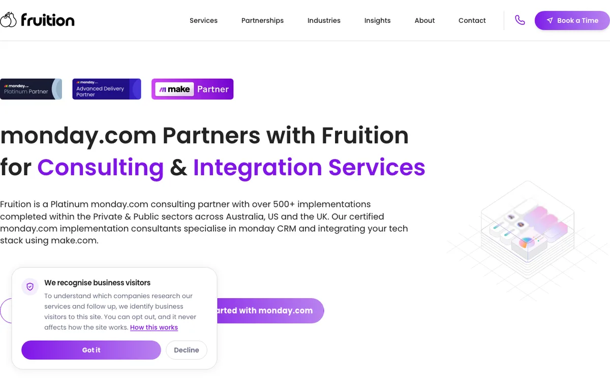 Fruition Services Pty Ltd website