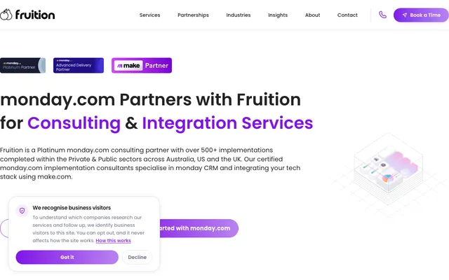 Fruition Services Pty Ltd website