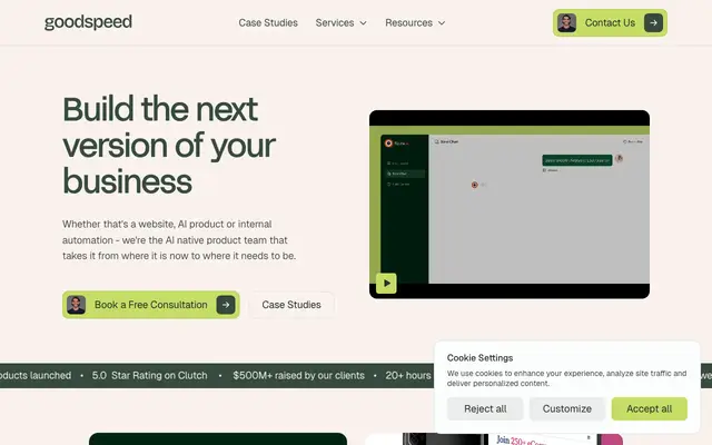 Goodspeed Studio website