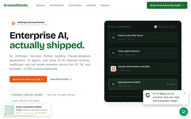 GrowwStacks website
