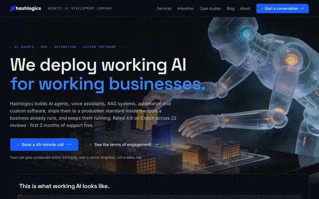 Hashlogics website