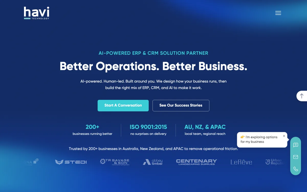 Havi Technology Pty Ltd website