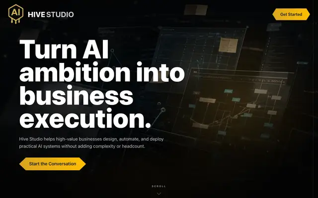Hive Studio AI website