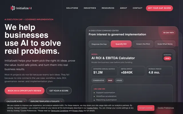 InitializeAI website