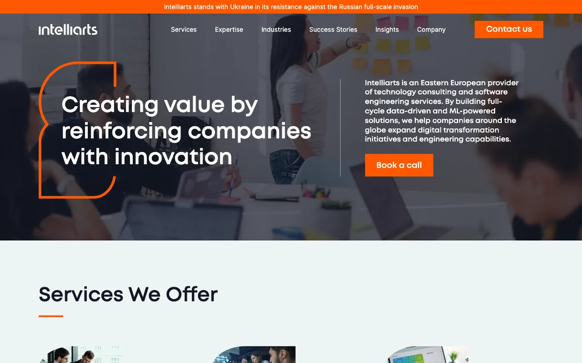 Intelliarts website