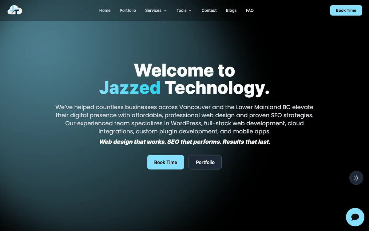 Jazzed Technology website