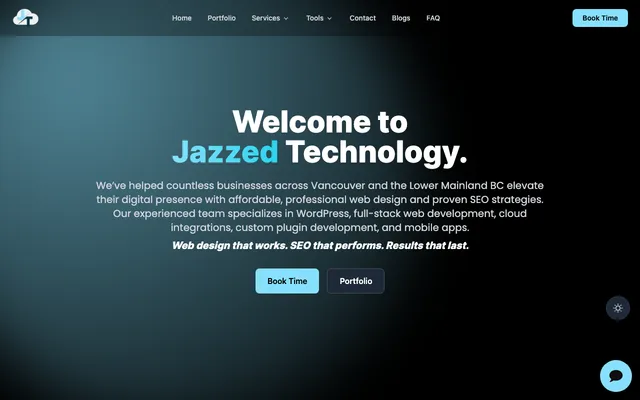 Jazzed Technology website