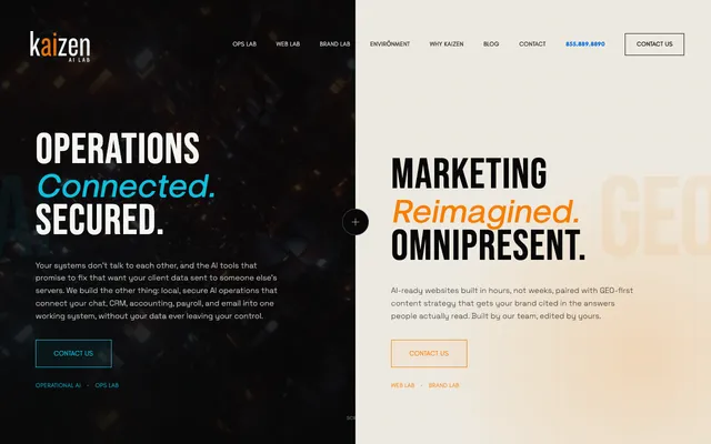 Kaizen AI Labs website