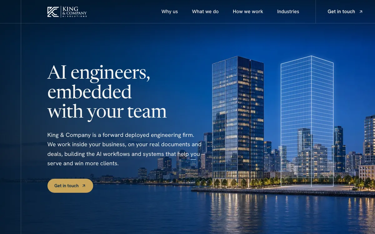King & Company website