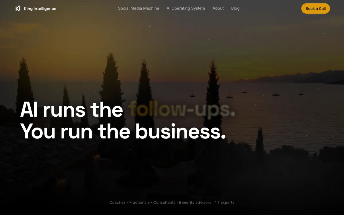 King Intelligence website
